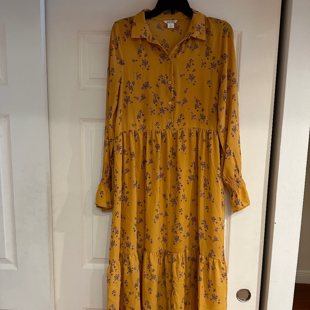 Monki flared sleeves swing dress